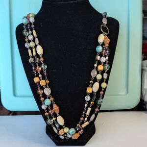 Cookie Lee Multicolor Beaded Necklace